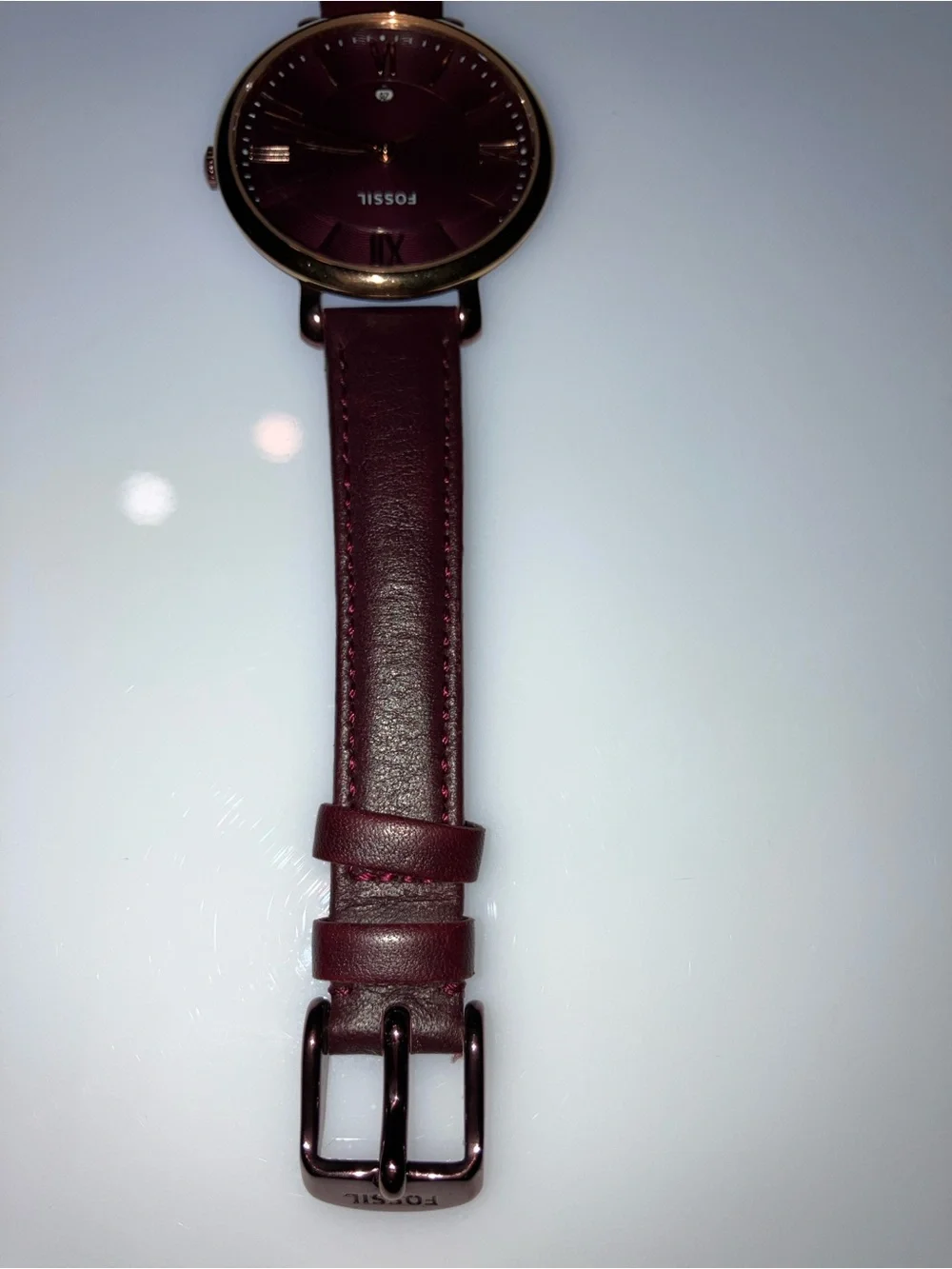 Fossil Leather Strap Wristwatch